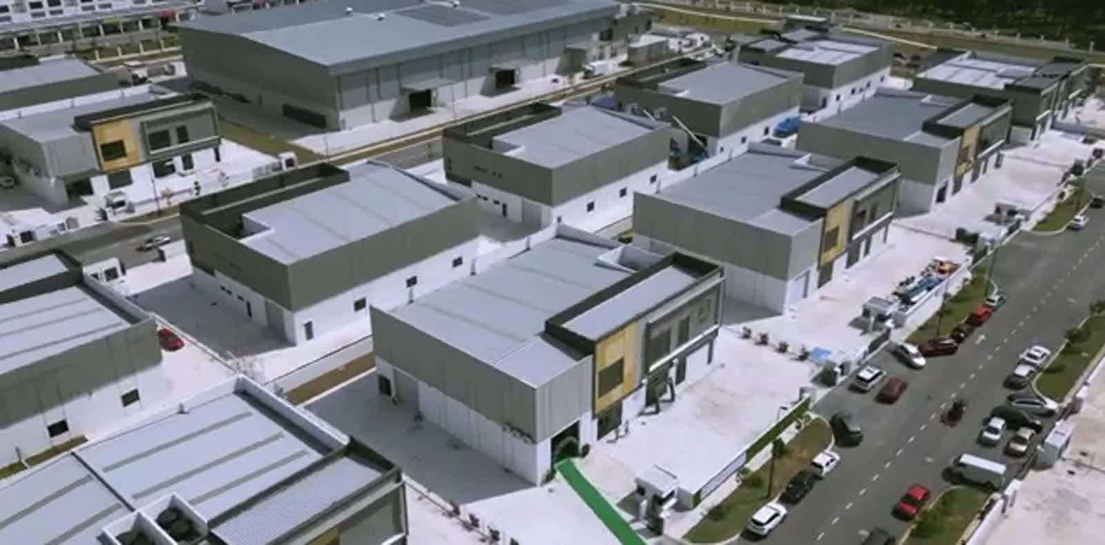 Aerial view of an IMAGO poultry waste project plant site